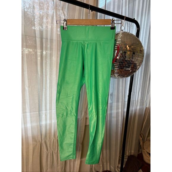 NWT Carbon38 Green Takara Shine Leggings - Picture 3 of 6